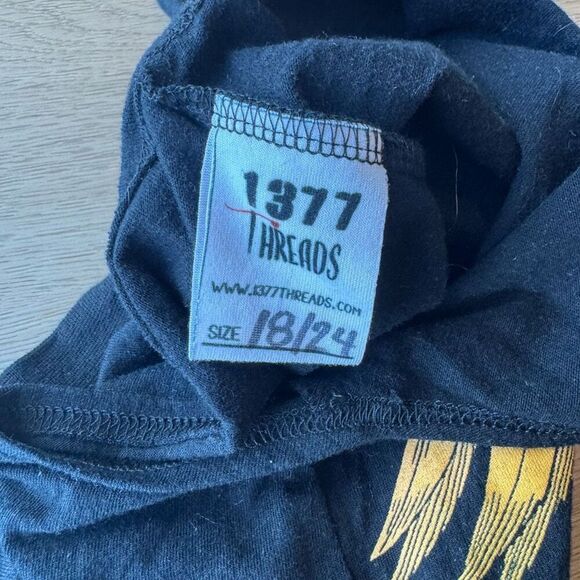 1377 Threads Queen Black Graphic Toddler Girl Halter Romper - Picture 5 of 5